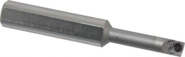 Kennametal - 0.23" Min Bore Diam, 2-1/2" OAL, 3/8" Shank Diam, CSBI Indexable Boring Bar - 1" Max Bore Depth, CDC Insert, Screw Holding Method - USA Tool & Supply