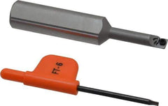 Kennametal - 0.23" Min Bore Diam, 2-3/4" OAL, 1/2" Shank Diam, CSBI Indexable Boring Bar - 1" Max Bore Depth, CDC Insert, Screw Holding Method - USA Tool & Supply