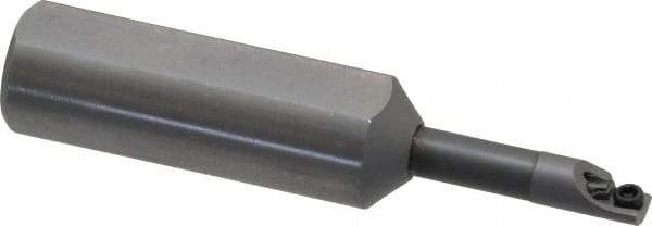 Kennametal - 0.208" Min Bore Diam, 2-3/8" OAL, 1/2" Shank Diam, CCBI Indexable Boring Bar - 7/8" Max Bore Depth, CDC Insert, Screw Holding Method - USA Tool & Supply
