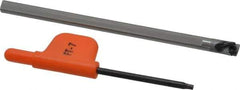 Kennametal - 0.275" Min Bore Diam, 3-1/2" OAL, 3/16" Shank Diam, FSBI Indexable Boring Bar - 3/4" Max Bore Depth, TD.. Insert, Screw Holding Method - USA Tool & Supply
