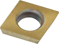 Kennametal - CDHB120605 Grade KT315 Cermet Boring Insert - 80° Diamond, 15° Relief Angle, 5/32" Inscr Circle, 0.04" Thick, 0.007" Corner Radius - USA Tool & Supply