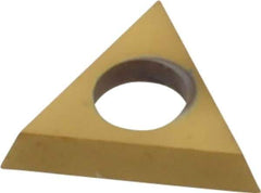 Kennametal - TDHB500 Grade KT315 Cermet Boring Insert - 60° Triangle, 15° Relief Angle, 5/32" Inscr Circle, 3/64" Thick, 0.002" Corner Radius - USA Tool & Supply