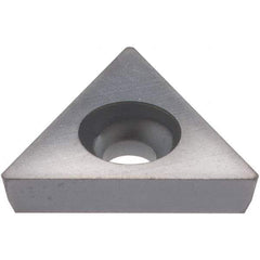 Kennametal - TD6P1 Grade KC5010 Carbide Boring Insert - TiN Finish, 60° Triangle, 11° Relief Angle, 3/8" Inscr Circle, 1/8" Thick, 1/64" Corner Radius - USA Tool & Supply