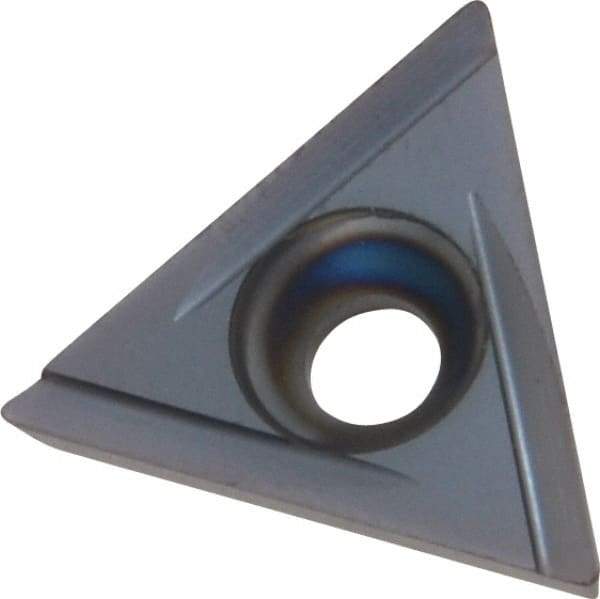Kennametal - TPCG321 Grade KC5010 Carbide Boring Insert - TiN Finish, 60° Triangle, 11° Relief Angle, 3/8" Inscr Circle, 1/8" Thick, 1/64" Corner Radius - USA Tool & Supply