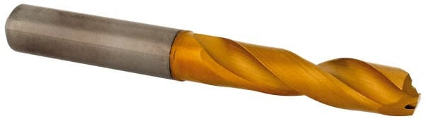 Seco - 9.5mm 140° Spiral Flute Solid Carbide Screw Machine Drill Bit - USA Tool & Supply