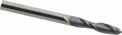 Hertel - 1/8" Diam, 1/2" LOC, 2 Flute Solid Carbide Ball End Mill - AlTiN Finish, Single End, 1-1/2" OAL, 1/8" Shank Diam - USA Tool & Supply