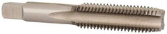 Hertel - M16x2.00 Metric Coarse 6H 4 Flute Bright Finish High Speed Steel Straight Flute Standard Hand Tap - Plug, Left Hand Thread, 3-13/16" OAL, D7 Limit - Exact Industrial Supply