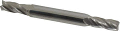 Hertel - 5/16", 3/4" LOC, 3/8" Shank Diam, 3" OAL, 4 Flute, Solid Carbide Square End Mill - Double End, Uncoated, 30° Helix, Centercutting - USA Tool & Supply
