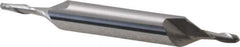 Hertel - 1/8" Diam, 3/8" LOC, 2 Flute Solid Carbide Ball End Mill - Uncoated, Double End, 3" OAL, 3/8" Shank Diam - USA Tool & Supply