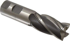 Hertel - 28mm, 2" LOC, 1" Shank Diam, 4-1/2" OAL, 4 Flute, Cobalt Square End Mill - Single End, Uncoated, 30° Helix, Centercutting, Right Hand Cut - USA Tool & Supply