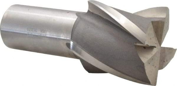 Hertel - 50mm, 2" LOC, 1-1/4" Shank Diam, 4-1/2" OAL, 4 Flute, Cobalt Square End Mill - Single End, Uncoated, 30° Helix, Centercutting, Right Hand Cut - USA Tool & Supply