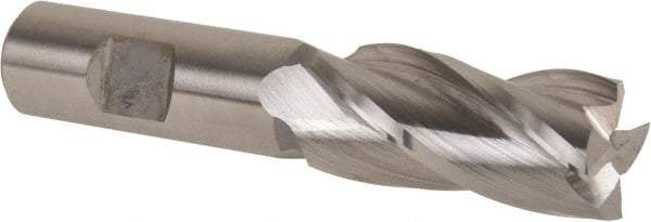 Hertel - 22mm, 1-7/8" LOC, 3/4" Shank Diam, 4-1/8" OAL, 4 Flute, Cobalt Square End Mill - Single End, Uncoated, 30° Helix, Centercutting, Right Hand Cut - USA Tool & Supply