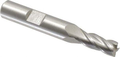 Hertel - 7.5mm, 3/4" LOC, 3/8" Shank Diam, 2-1/2" OAL, 4 Flute, Cobalt Square End Mill - Single End, Uncoated, 30° Helix, Centercutting, Right Hand Cut - USA Tool & Supply