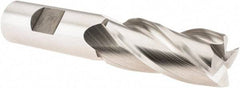 Hertel - 21mm, 1-7/8" LOC, 3/4" Shank Diam, 4-1/8" OAL, 4 Flute, Cobalt Square End Mill - Single End, Uncoated, 30° Helix, Centercutting, Right Hand Cut - USA Tool & Supply