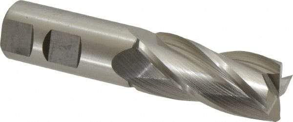 Hertel - 23mm, 1-7/8" LOC, 7/8" Shank Diam, 4-1/8" OAL, 4 Flute, Cobalt Square End Mill - Single End, Uncoated, 30° Helix, Centercutting, Right Hand Cut - USA Tool & Supply