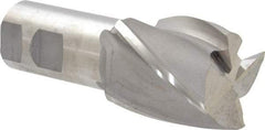 Hertel - 45mm, 2" LOC, 1-1/4" Shank Diam, 4-1/2" OAL, 4 Flute, Cobalt Square End Mill - Single End, Uncoated, 30° Helix, Centercutting, Right Hand Cut - USA Tool & Supply