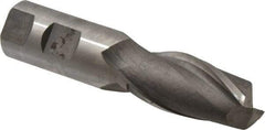 Hertel - 25mm, 2" LOC, 1" Shank Diam, 4-1/2" OAL, 2 Flute, Cobalt Square End Mill - Single End, Uncoated, Centercutting, Right Hand Cut - USA Tool & Supply