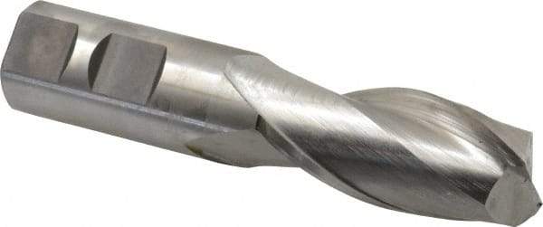 Hertel - 23mm, 1-7/8" LOC, 7/8" Shank Diam, 4-1/8" OAL, 2 Flute, Cobalt Square End Mill - Single End, Uncoated, Centercutting, Right Hand Cut - USA Tool & Supply