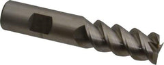 Hertel - 3/4" Diam, 1-5/8" LOC, 3 Flute Powdered Metal Roughing & Finishing Square End Mill - Uncoated, 3-7/8" OAL, 3/4" Shank Diam, Weldon Shank, 60° Helix, Centercutting - USA Tool & Supply