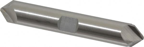 Hertel - 1/2" Diam 2 Flute Double End Cobalt Chamfer Mill - USA Tool & Supply