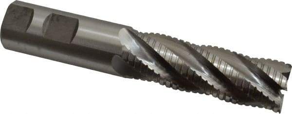 Hertel - 1" Diam, 3" LOC, 5 Flute Cobalt Roughing & Finishing Square End Mill - Uncoated, 5-1/2" OAL, 1" Shank Diam, Straight Shank, Non-Centercutting - USA Tool & Supply