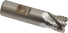 Hertel - 3/4" Diam, 3/4" LOC, 4 Flute Cobalt Roughing & Finishing Square End Mill - Uncoated, 3" OAL, 3/4" Shank Diam, Straight Shank, Non-Centercutting - USA Tool & Supply