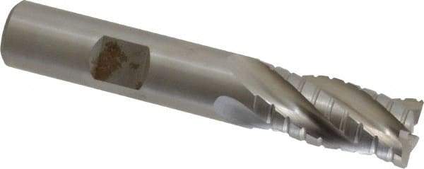 Hertel - 1/2" Diam, 1" LOC, 4 Flute Cobalt Roughing & Finishing Square End Mill - Uncoated, 3" OAL, 1/2" Shank Diam, Straight Shank, Non-Centercutting - USA Tool & Supply