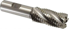 Hertel - 1" Diam, 2" LOC, 5 Flute Cobalt Roughing & Finishing Square End Mill - Uncoated, 4-1/4" OAL, 3/4" Shank Diam, Straight Shank, Non-Centercutting - USA Tool & Supply