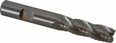 Hertel - 1/2" Diam, 1-5/8" LOC, 4 Flute Cobalt Roughing & Finishing Square End Mill - Uncoated, 3-5/8" OAL, 1/2" Shank Diam, Straight Shank, Non-Centercutting - USA Tool & Supply