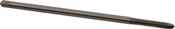 Hertel - M6x1.00 Metric Coarse 2 Flute D5 High Speed Steel Spiral Point Extension Tap - Plug Chamfer, 6" OAL, 6H Class of Fit - USA Tool & Supply