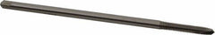 Hertel - M6x1.00 Metric Coarse 2 Flute D5 High Speed Steel Spiral Point Extension Tap - Plug Chamfer, 6" OAL, 6H Class of Fit - USA Tool & Supply