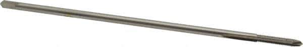 Hertel - M4x0.70 Metric Coarse 2 Flute D4 High Speed Steel Spiral Point Extension Tap - Plug Chamfer, 6" OAL, 6H Class of Fit - Exact Industrial Supply