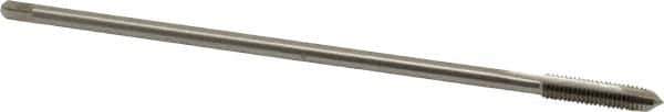 Hertel - M6x1.00 Metric Coarse 2 Flute D5 High Speed Steel Spiral Point Extension Tap - Plug Chamfer, 6" OAL, 6H Class of Fit - USA Tool & Supply