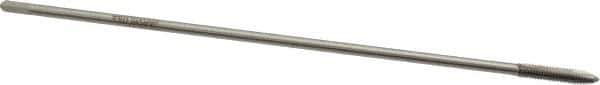 Hertel - M4x0.70 Metric Coarse 2 Flute D4 High Speed Steel Spiral Point Extension Tap - Plug Chamfer, 6" OAL, 6H Class of Fit - Exact Industrial Supply
