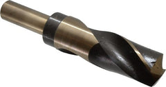 Hertel - 1-9/32" Drill, 135° Point, Cobalt Silver Deming & Reduced Shank Drill Bit - USA Tool & Supply