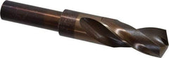 Hertel - 1" Drill, 118° Point, Cobalt Silver Deming & Reduced Shank Drill Bit - Bright Finish, 6" OAL, Flats on Shank, 3" Flute Length - USA Tool & Supply