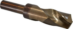 Hertel - 1-1/4" Drill, 135° Point, Cobalt Silver Deming & Reduced Shank Drill Bit - USA Tool & Supply