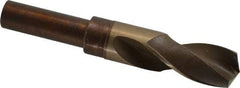 Hertel - 1-1/32" Drill, 118° Point, Cobalt Silver Deming & Reduced Shank Drill Bit - Bright Finish, 6" OAL, Flats on Shank, 3" Flute Length - USA Tool & Supply