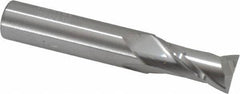 Hertel - 1/2", 1" LOC, 1/2" Shank Diam, 3" OAL, 2 Flute, Solid Carbide Square End Mill - Single End, Uncoated, 30° Helix, Centercutting, Right Hand Cut - USA Tool & Supply