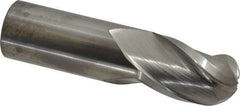 Hertel - 1" Diam, 1-1/2" LOC, 3 Flute Solid Carbide Ball End Mill - Uncoated, Single End, 4" OAL, 1" Shank Diam - USA Tool & Supply