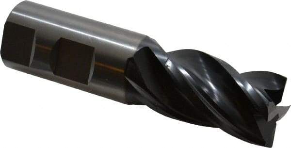OSG - 1", 1-1/2" LOC, 1" Shank Diam, 4" OAL, 4 Flute, Solid Carbide Square End Mill - Single End, TiAlN Finish, Spiral Flute, 35° Helix, Right Hand Cut, Right Hand Flute, Series VG441 - USA Tool & Supply