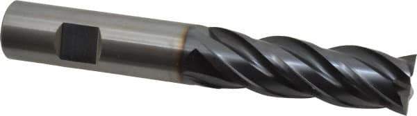 OSG - 3/4", 2-1/4" LOC, 3/4" Shank Diam, 5" OAL, 4 Flute, Solid Carbide Square End Mill - Single End, TiAlN Finish, Spiral Flute, 35° Helix, Right Hand Cut, Right Hand Flute, Series VG441 - USA Tool & Supply