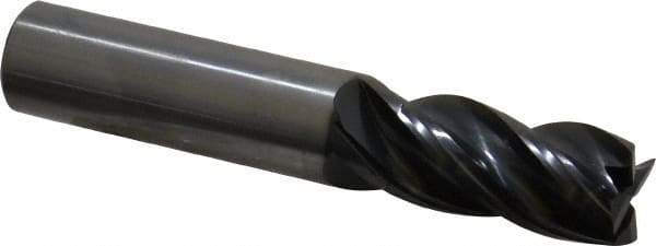 OSG - 5/8", 1-1/4" LOC, 5/8" Shank Diam, 3-1/2" OAL, 4 Flute, Solid Carbide Square End Mill - Single End, TiAlN Finish, Spiral Flute, Variable° Helix, Right Hand Cut, Right Hand Flute, Series VG441 - USA Tool & Supply