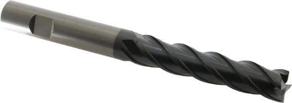 OSG - 5/8", 3" LOC, 5/8" Shank Diam, 6" OAL, 4 Flute, Solid Carbide Square End Mill - Single End, TiAlN Finish, Spiral Flute, 35° Helix, Right Hand Cut, Right Hand Flute, Series VG441 - USA Tool & Supply
