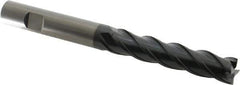 OSG - 5/8", 3" LOC, 5/8" Shank Diam, 6" OAL, 4 Flute, Solid Carbide Square End Mill - Single End, TiAlN Finish, Spiral Flute, 35° Helix, Right Hand Cut, Right Hand Flute, Series VG441 - USA Tool & Supply
