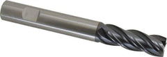OSG - 5/8", 1-5/8" LOC, 5/8" Shank Diam, 5" OAL, 4 Flute, Solid Carbide Square End Mill - Single End, TiAlN Finish, Spiral Flute, 35° Helix, Right Hand Cut, Right Hand Flute, Series VG441 - USA Tool & Supply