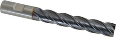 OSG - 3/4", 4" LOC, 3/4" Shank Diam, 6-1/4" OAL, 4 Flute, Solid Carbide Square End Mill - Single End, TiAlN Finish, Spiral Flute, 35° Helix, Right Hand Cut, Right Hand Flute, Series VG441 - USA Tool & Supply