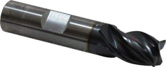 OSG - 1/2", 4 Flute, Single End, Solid Carbide, 0.03" Corner Radius End Mill - 2-1/2" OAL, Right Hand Flute, 5/8" LOC, Right Hand Cut - USA Tool & Supply