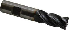 OSG - 3/4", 4 Flute, Single End, Solid Carbide, 0.06" Corner Radius End Mill - 4" OAL, Right Hand Flute, 1-1/2" LOC, Right Hand Cut - USA Tool & Supply