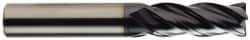 OSG - 1/2", 4 Flute, Single End, Solid Carbide, 0.02" Corner Radius End Mill - 4" OAL, 35° Helix, Right Hand Flute, 1-1/2" LOC, Right Hand Cut - USA Tool & Supply